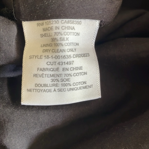 Joie Danit Halter Black Caviar Cotton Silk Blend Tiered Midi Dress size XS-S - Picture 8 of 9